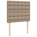 VidaXL Cadre de lit ottoman et matelas cappuccino 120x200cm similicuir