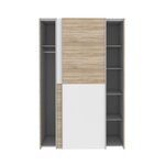 Armoire 2 portes coulissantes - 120 x 61 2 x 190 5 cm - OZZULA