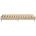 vidaXL Cadre de lit sans matelas chêne sonoma 100x200 cm