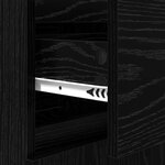 vidaXL Buffet avec tiroir Chêne noir 35 x 40 x 70 cm Bois d'ingénierie