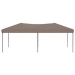 vidaXL Tente de réception pliable Taupe 3x6 m