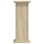 vidaXL Support pour plantes chêne sonoma 33x33x80 cm bois d'ingénierie