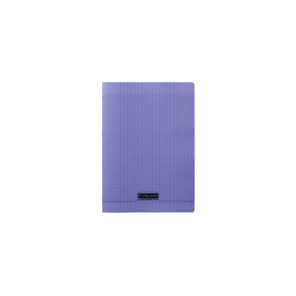 Cahier 48 pages seyès 90 g  couverture polypropylène violet  format A4 CALLIGRAPHE