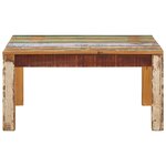 vidaXL Table basse 80x80x40 cm Bois de récupération massif