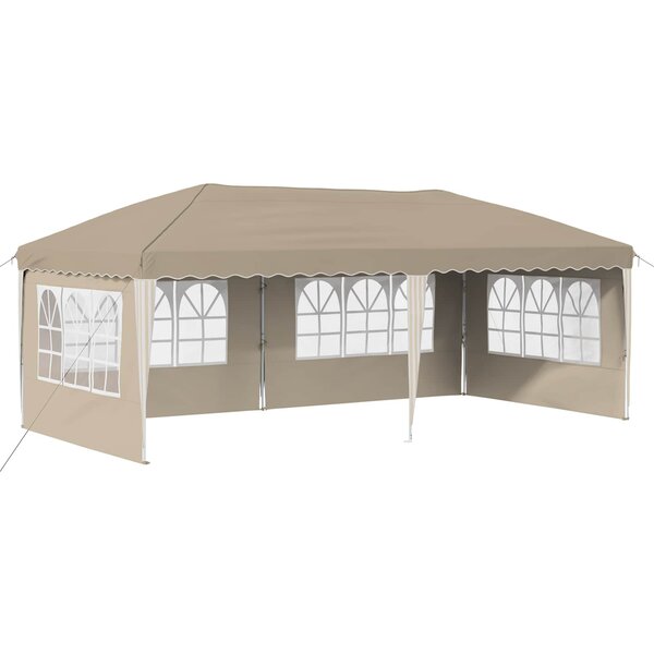 vidaXL Tente de fête pop-up 575 x 289 x 245 cm Crème