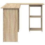 vidaXL Bureau Chêne Sonoma 142 x 102 x 73 cm Bois d'ingénierie