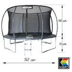 Trampoline outdoor jump 365cm Noir