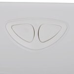 vidaXL Réservoir de wc avec entrée d'eau inférieure 3/6 L blanc
