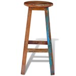 vidaXL Tabouret de bar Bois de récupération massif