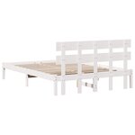 vidaXL Cadre de lit Marron 140 x 200 cm Bois de pin massif