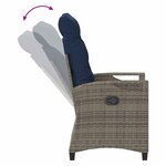 vidaXL Chaise de jardin inclinable 56 x 60 x 112 cm acier