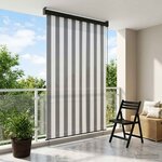 vidaXL Store enrouleur Anthracite et blanc 160 x 250 cm