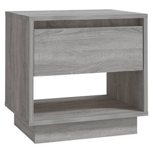 vidaXL Table de chevet Sonoma gris 45x34x44 cm bois d'ingénierie