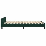 vidaXL Cadre de lit sans matelas vert foncé 120x190 cm velours