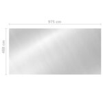 vidaXL Couverture de piscine Argenté 975x488 cm PE