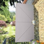 vidaXL Auvent latéral pliable de terrasse Crème 300 x 150 cm