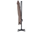 Parasol jardin déporté alu "sun 3" - carré - 3 x 3 m - taupe