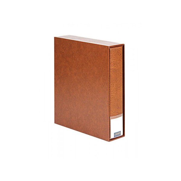 Reliure Publica M Lindner avec boitier de protection. Couleur - Brun clair