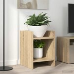 vidaXL Support de Plante 2 pièces Chêne Sonoma 30 x 30 x 40 cm