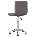 vidaXL Chaise pivotante de bureau Taupe Tissu