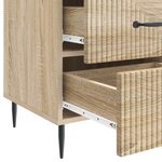 vidaXL Cabinet de chevet avec tiroir Chêne Sonoma 43 x 41 x 66 5 cm