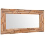 vidaXL Miroir décoratif Teck 120x60 cm Rectangulaire