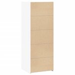 vidaXL Buffet haut blanc 45x41x124 cm bois d'ingénierie
