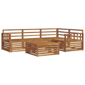 vidaXL Ensemble de canapés d'extérieur 5 pc Naturel