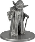 Figurine Maître Yoda de Star Wars en argent g 150 millésime 2023