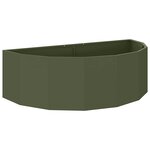 vidaXL Jardinière Vert olive 120 x 60 x 35 cm Acier