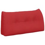vidaXL Coussin de Dos Rouge 100 x 24 x 50 cm tissu