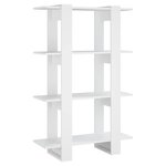 vidaXL Bibliothèque/Séparateur de pièce Blanc 80x30x123 5 cm