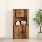 vidaXL Buffet en bois ancien 80x33x150 cm en bois reconstitué
