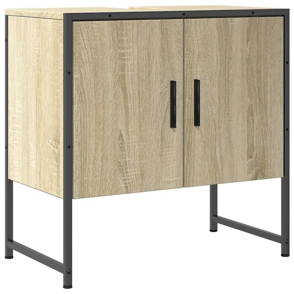 vidaXL Armoire lavabo de salle de bain chêne sonoma 60x33x60 cm