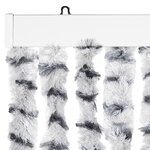 vidaXL Moustiquaire Gris clair et gris foncé 90x220 cm Chenille