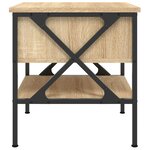 vidaXL Tables de chevet 2 Pièces chêne sonoma 40x42x45 cm bois ingénierie