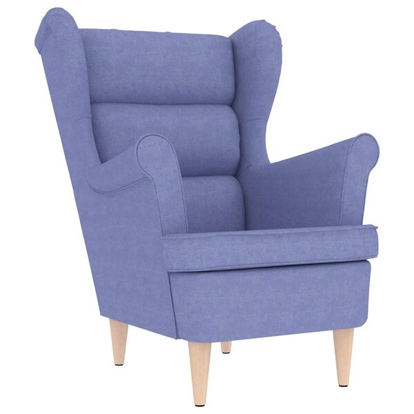 vidaXL Fauteuil bleu jean 74x84x100 cm tissu