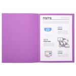 Paquet de 100 chemises Foldyne 250 carte recyclée 240 grammes coloris violet EXACOMPTA