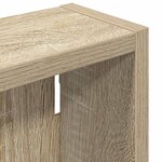 vidaXL Armoire murale de salle de bain Chêne Sonoma 20 x 10 x 50 cm