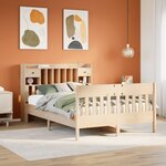 vidaXL Cadre de lit sans matelas 140x200 cm bois massif de pin