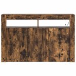 vidaXL Buffet Chêne fumé 116 x 30 x 75 cm Bois d'ingénierie