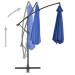 vidaXL Parasol déporté avec mât en aluminium 300 cm Bleu