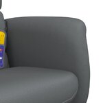 vidaXL Fauteuil inclinable de massage avec repose-pied gris similicuir