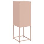 vidaXL Buffet haut rose 36x39x107 cm acier