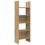 vidaXL Bibliothèque chêne artisanal 60 x 35 x 180 cm Bois d'ingénierie