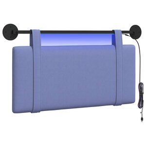 vidaXL Tête de lit suspendue Bleu denim Tissu