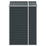 vidaXL Abri de jardin anthracite 191x130x198 cm acier galvanisé