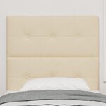 Tête de lit LED vidaXL Crème 100 cm Tissu