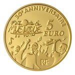 Pièce de monnaie 5 euro France 2011 or BE – Europa (Fête de la Musique)