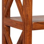 vidaXL Bibliothèque Bois massif d'acacia et finition miel 60x30x160 cm